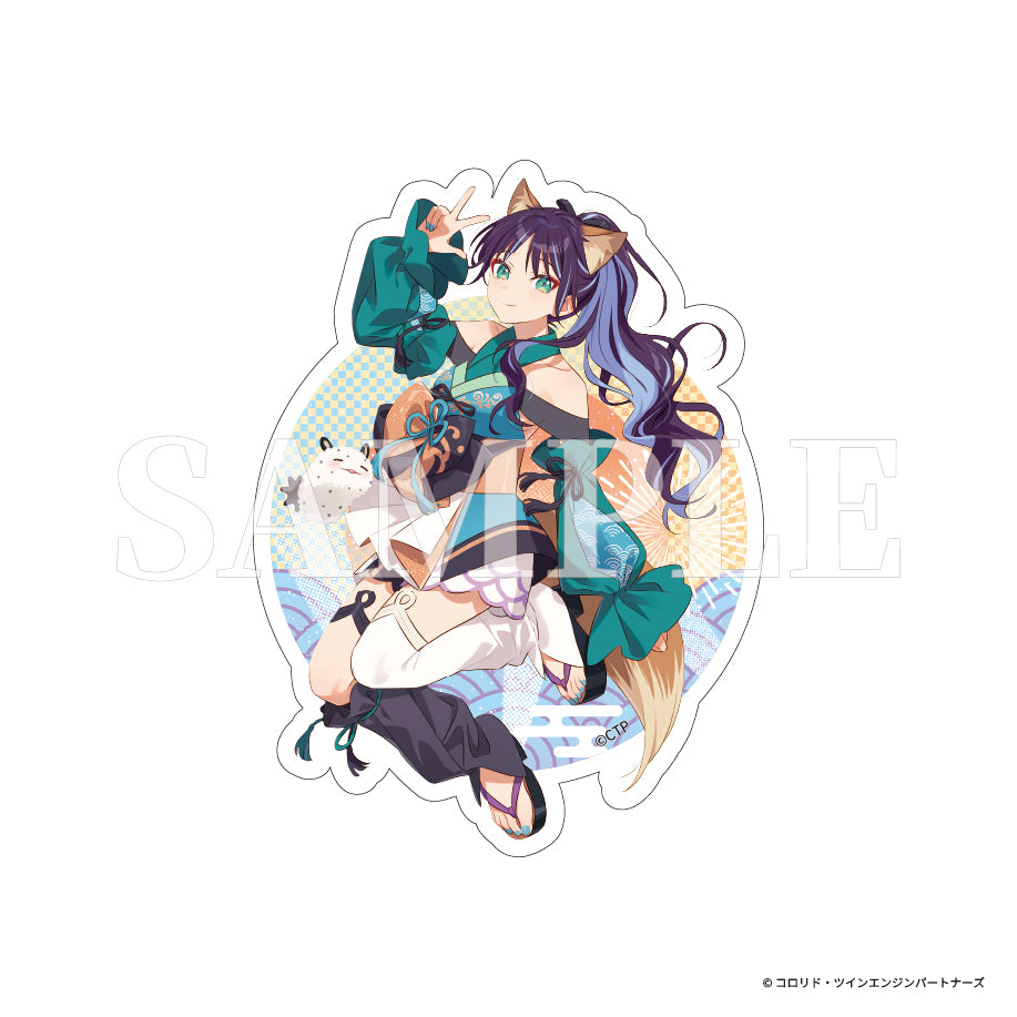 【予約商品】『超かぐや姫！』ダイカットステッカー 彩葉 ファナティック・オマツリ・ガールver.